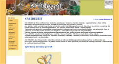 Desktop Screenshot of kreidezeit.sk